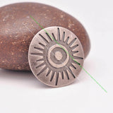 Antique Silver Western Sun Totem Leathercraft Conchos Screws 29mm
