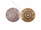 Antique Silver Western Sun Totem Leathercraft Conchos Screws 29mm