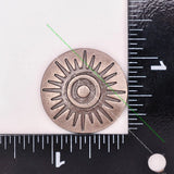 Antique Silver Western Sun Totem Leathercraft Conchos Screws 29mm
