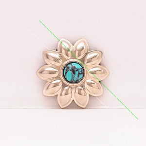 10X 30mm Green Turquoise Leathercraft Conchos Screwback