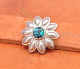 10X 30mm Green Turquoise Leathercraft Conchos Screwback