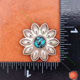 10X 30mm Green Turquoise Leathercraft Conchos Screwback