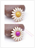 10X Beauty Metal Daisy Flower Leathercraft Western Horse Saddle Headstall