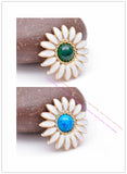 10X Beauty Metal Daisy Flower Leathercraft Western Horse Saddle Headstall