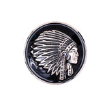 10X Bling Silver Indian Head Leathercraft Saddle Tack Belt Conchos