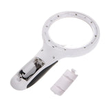 10X Handheld Magnifier Magnifying Glass Lens Loupe 8 LED Light Money Detect