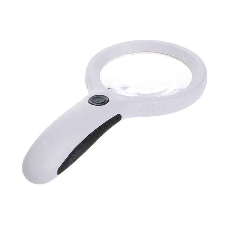 10X Handheld Magnifier Magnifying Glass Lens Loupe 8 LED Light Money Detect