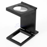 10X Loupe Magnifier Desktop Fabrics Sewing Thread Measure Scale Counter