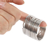 10X 50Mm Keyring Split Ring Set Nickel Heavy Duty Large Key Loop Spring Hoop