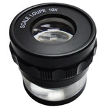 10X Stand Measuring Magnifier Scale Loupe Magnifying Glass 10X