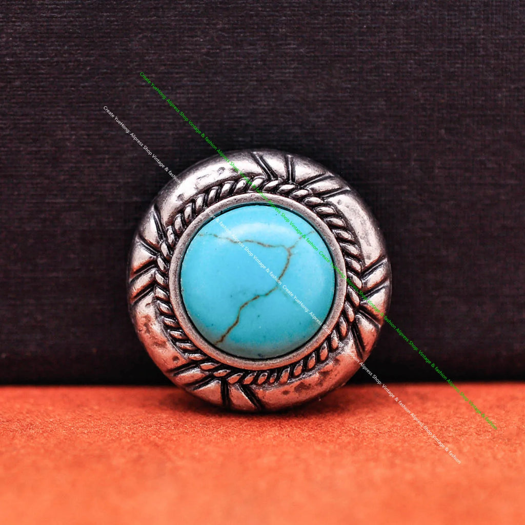 Vintage Southwest Turquoise Concho for DIY Leathercraft