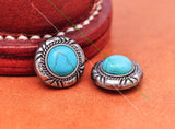 Vintage Southwest Turquoise Concho for DIY Leathercraft