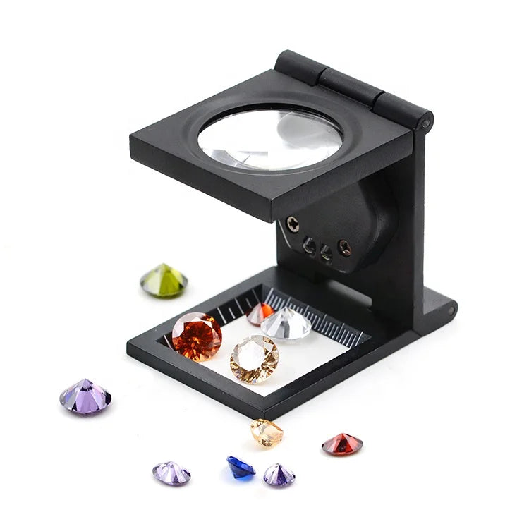 Portable 10X Fold Magnifier with LED Light