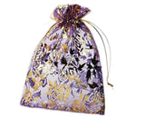 10X12cm Open Rose Organza Bags Jewelry Pouches Candy Bag