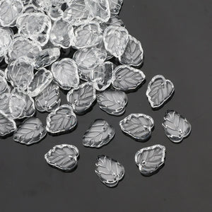 10X13mm AB Lampwork Crystal Beads Spacer Czech Glass Beads Leaf Shape