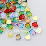 10X13mm AB Lampwork Crystal Beads Spacer Czech Glass Beads Leaf Shape