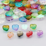10X13mm AB Lampwork Crystal Beads Spacer Czech Glass Beads Leaf Shape