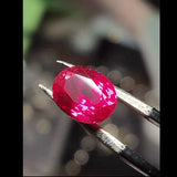 10.5CT Red Ruby Synthetic Corundum Gems For Jewelry