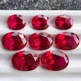 10.5CT Red Ruby Synthetic Corundum Gems For Jewelry