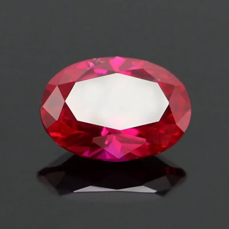 10.5CT Red Ruby Synthetic Corundum Gems For Jewelry