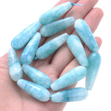 10X30mm Colorful Chalcedony Jades Quartz Spacer Beads for Jewelry Making