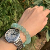 Green Prehnite Bracelet Natural Stone Jewelry
