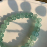 Green Prehnite Bracelet Natural Stone Jewelry