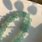 Green Prehnite Bracelet Natural Stone Jewelry