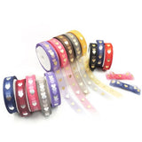 10Yards 1.5cm Organza Snow Yarn Bronzing Ribbon DIY Ribbon
