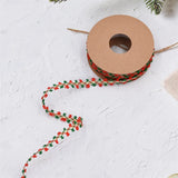 10Yards Jacquard Small Hair Ball Ribbon Christmas Bows Box Ribbon