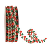 10Yards Jacquard Small Hair Ball Ribbon Christmas Bows Box Ribbon