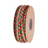10Yards Jacquard Small Hair Ball Ribbon Christmas Bows Box Ribbon