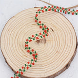 10Yards Jacquard Small Hair Ball Ribbon Christmas Bows Box Ribbon