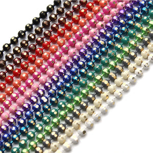 Colorful 1.5mm Copper Ball Bead Chains Bulk DIY Necklace Bracelet