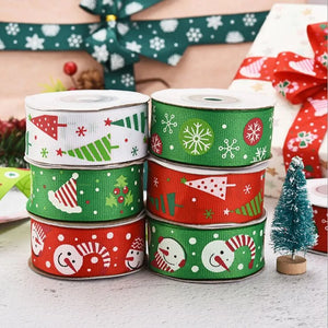 2.5cm Polyester Ribbon Christmas Decoration DIY Sewing Fabric