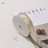 25mm Colorful Lace Embroidery Bow Ribbon Flower Packaging Hollow Floral DIY