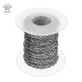 10Yards 2mm 2.5mm Width Stainless Steel Chain Bulk Chains