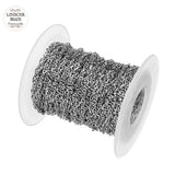 10Yards 2mm 2.5mm Width Stainless Steel Chain Bulk Chains