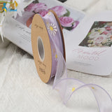40mm DIY Daisy Fishtail Yarn Flower Ribbon - 10 Yards/Roll