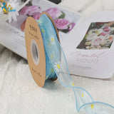 40mm DIY Daisy Fishtail Yarn Flower Ribbon - 10 Yards/Roll