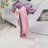 40mm DIY Daisy Fishtail Yarn Flower Ribbon - 10 Yards/Roll