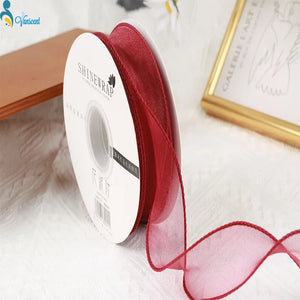 10Yards 60mm Fishtail Yarn Wave Organza Ribbon DIY Bow Hair Accessories Material