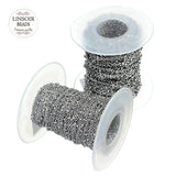 10Yds Roll Stainless Steel Cross Ball Bead Chains 1.5/2mm DIY Necklace Making