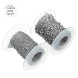 10Yds Roll Stainless Steel Cross Ball Bead Chains 1.5/2mm DIY Necklace Making