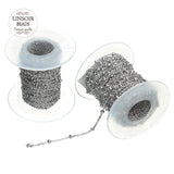 10Yds Roll Stainless Steel Cross Ball Bead Chains 1.5/2mm DIY Necklace Making