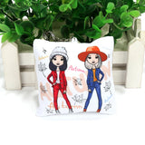 10cm Mini Pillow Star Charm Keychain