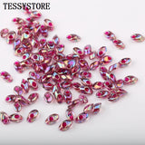 10g/lot 4*7mm Czech Irregular Glass Beads Colored Single-hole Beads