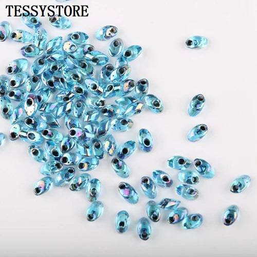 10g/lot 4*7mm Czech Irregular Glass Beads Colored Single-hole Beads