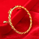 10g Plated Heart Bell Bangle for Baby Kids Bling Birthday