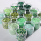 Green Rice Bead Sequin Collection DIY Garment Jewelry Accessories Kit